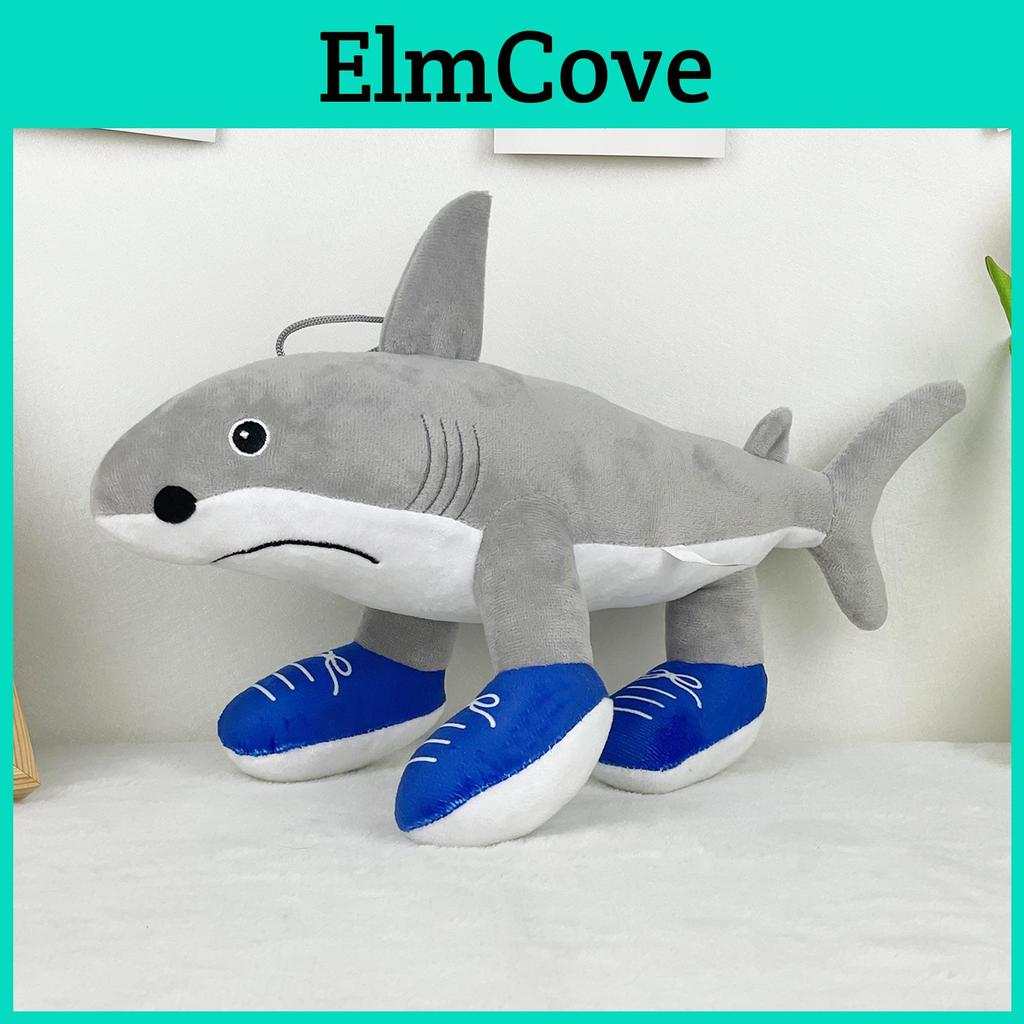 Shark Plush Toy With Pp Cotton Filling Short Plush Animal Stuffed Doll For Kids