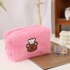 Plush Makeup Bag With Lotso Rabbit Print For Travel And Storage For Women