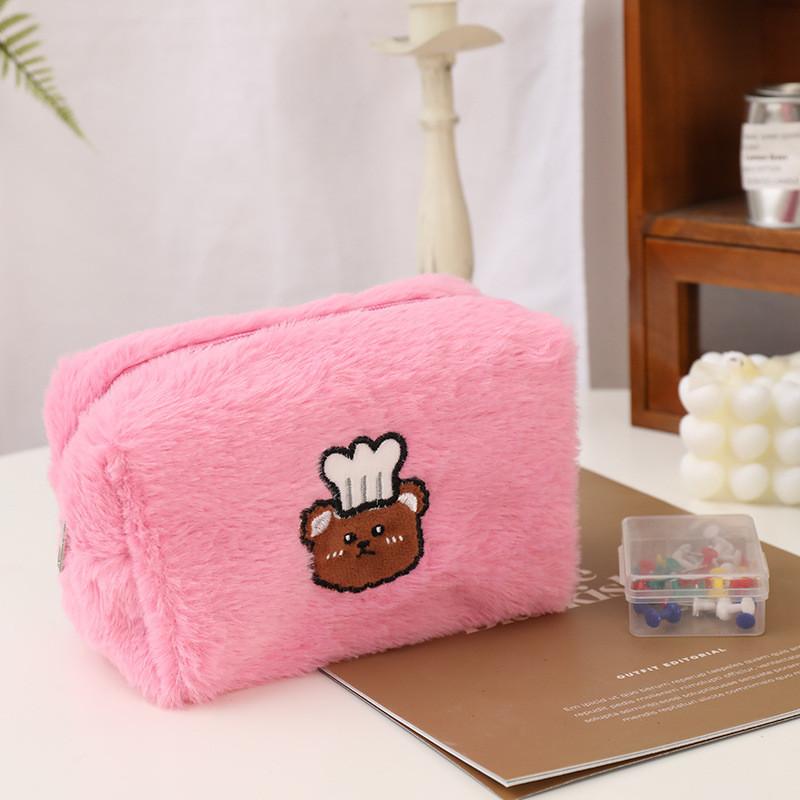 Plush Makeup Bag With Lotso Rabbit Print For Travel And Storage For Women