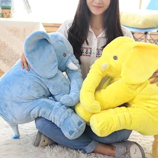 Stuffed Toy Adorable Cartoon PP Cotton Soft Elephant Plush Animal Pillow Home Decoration