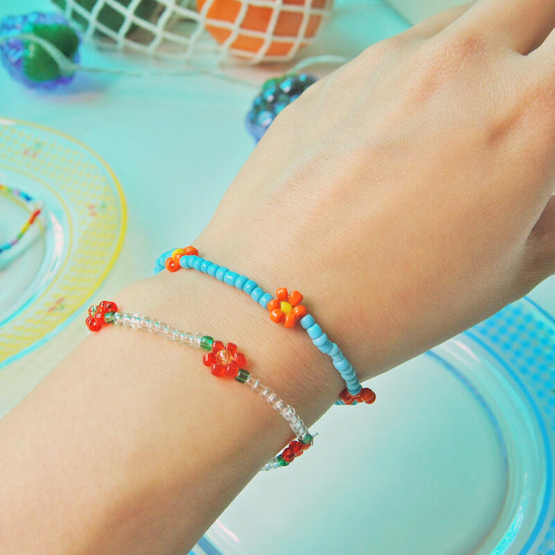 Bead Flower Bracelet (14 Types)