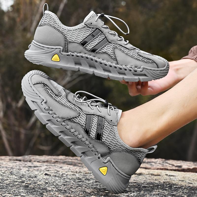 38-46 Summer Men's Large-size Breathable and Comfortable Outdoor Walking Casual Shoes Hiking Sneakers