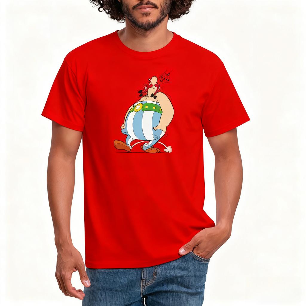 Pánské tričko s melodií píšťalky Asterix & Obelix - Horký výprodej Kreslené tričko Unisex Módní ležérní topy ve stylu Harajuku Nový přírůstek