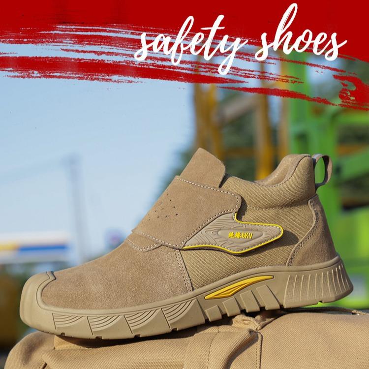 Fashion Men's Work Safety Boots Anti Scald Welder Shoes Steel Toe Boots Welding Safety Shoes Men Protective Boots Male Industrial Shoes