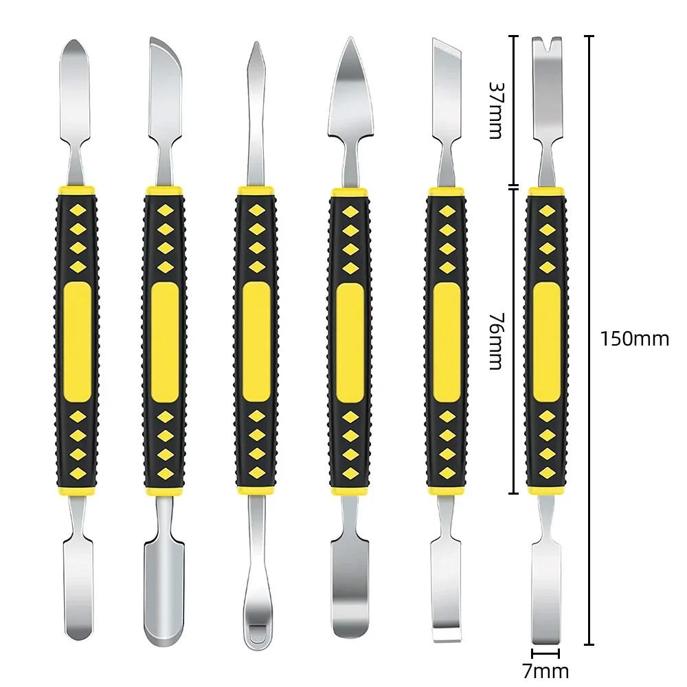 

6pcs Metal Pry Bar Tool Set for Mobile Phone Tablet Laptop Smart Watch Electronic Repair Manual Tool Kit