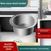201 Stainless Steel Swan Sink Strainer Basket Kitchen Sink Garbage Filter Swan Dry Wet Separation Hook Drain Rack Kitchen Drains