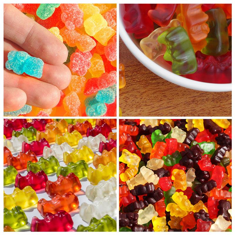 50Grids Gummy Bear Mold Silicone Bear Shape Candy Mold With Dropper DIY Chocolate Fondant Moulds Kitchen Baking Decoration Tools