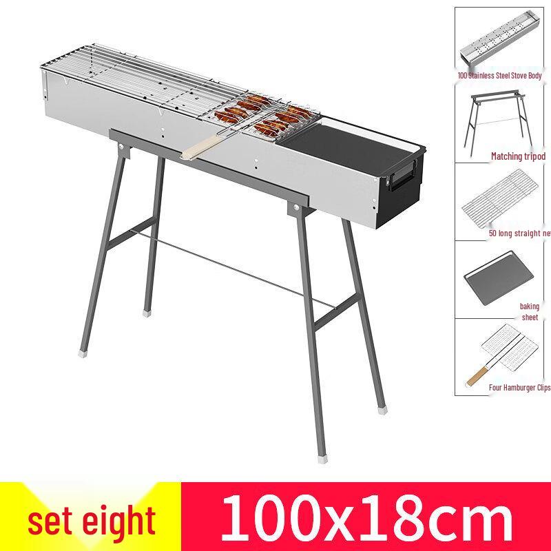 Magnetic Stainless Steel Charcoal Grill