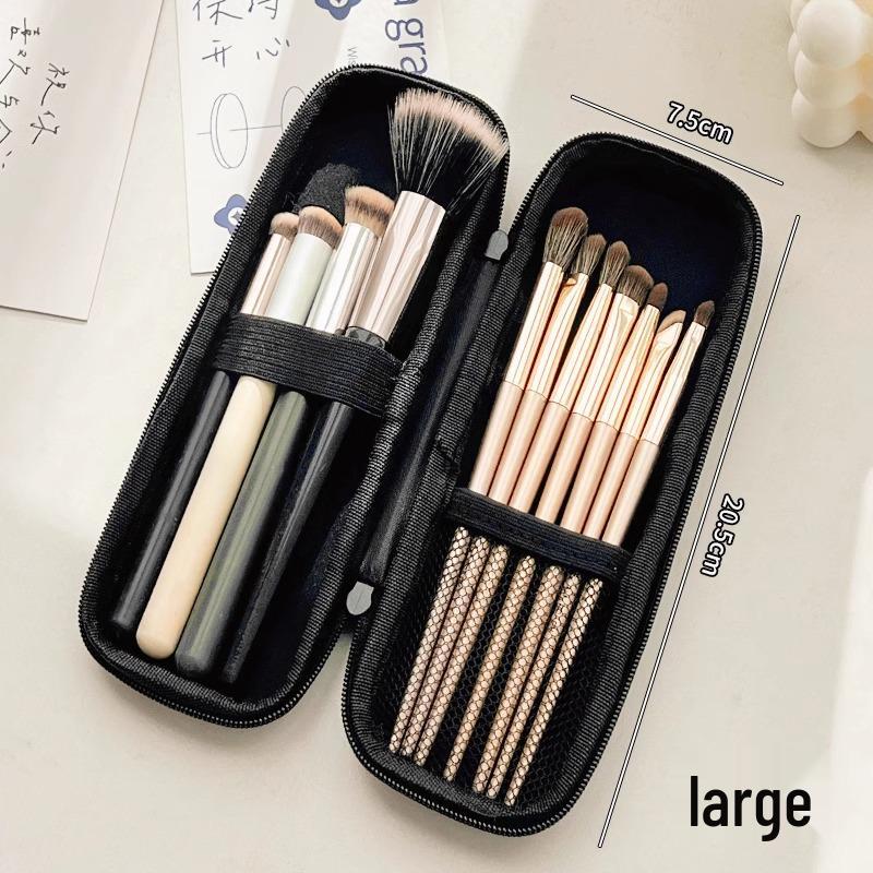 

Дорожная сумка для кистей для макияжа большой вместимости - Портативный чехол 2025 для теней для век, кистей для пудры и карандашей.