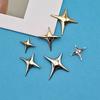 Niche Design Versatile Metal Starburst Brooch for Bag or Suit Decoration