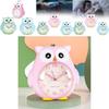 Owl Cartoon Silent Night Light With Talking Childrens Alarm Clock For Bedroom Decor