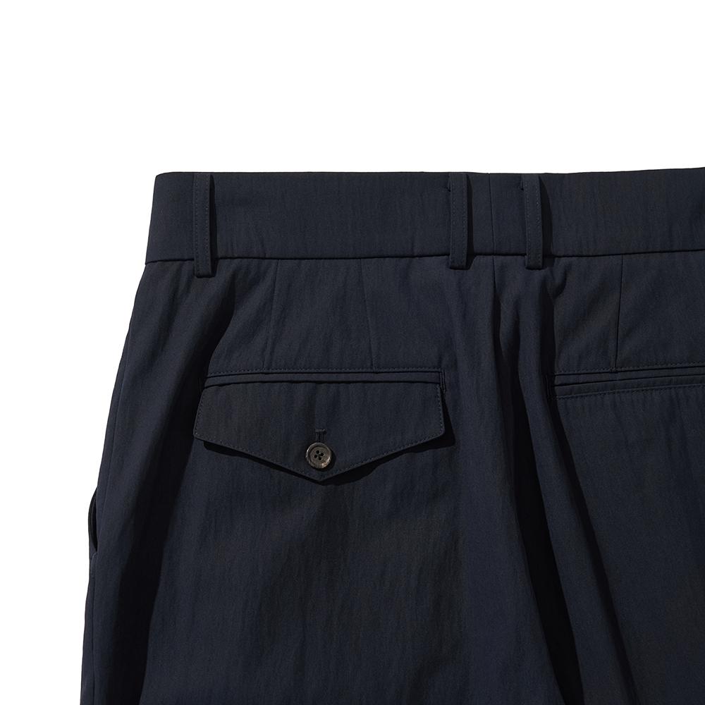 HISHANDER Two Pleats Tapered Pants