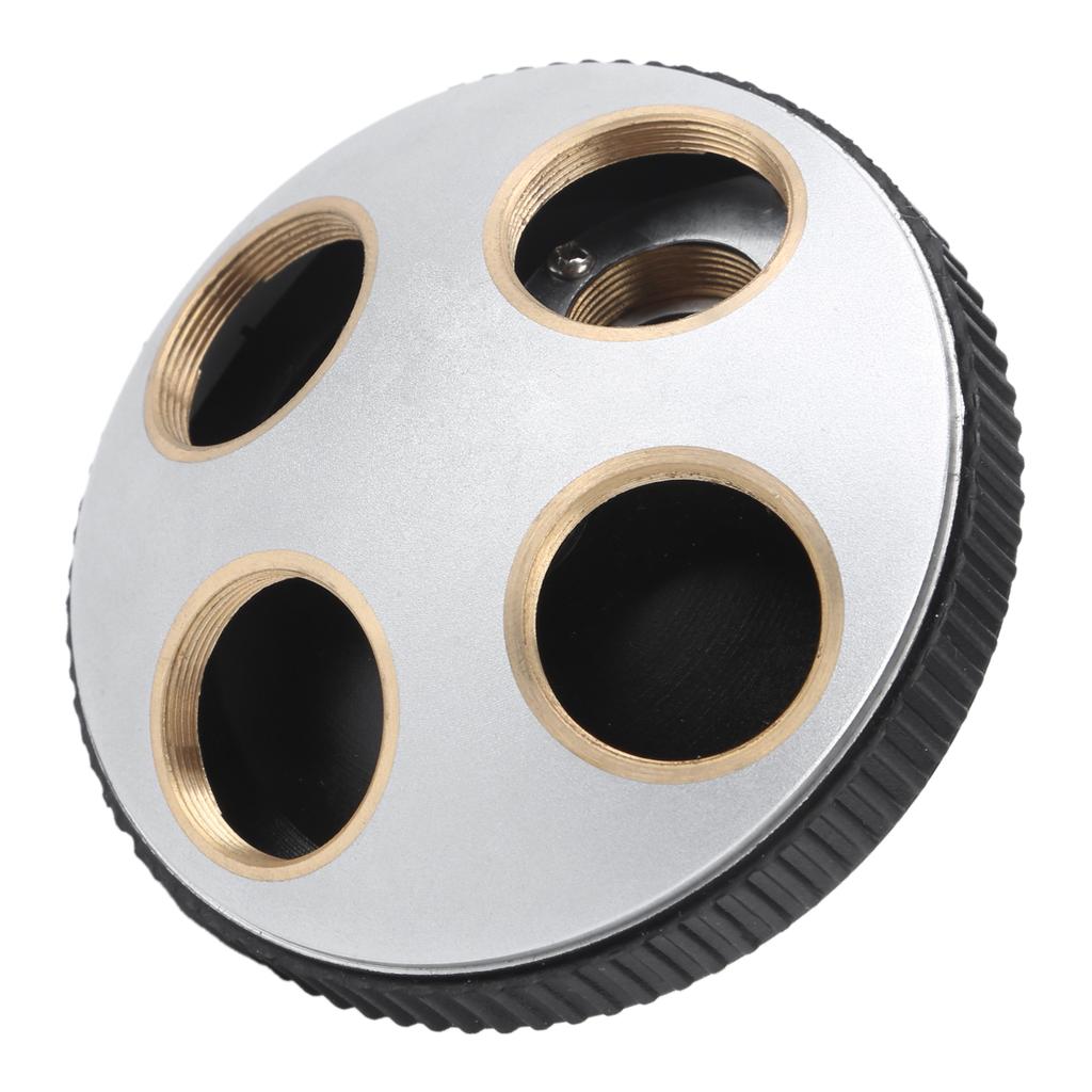 Microscope 4‑Hole Adapter Objective Lens Revolving Nosepiece Converter with RMS Interface
