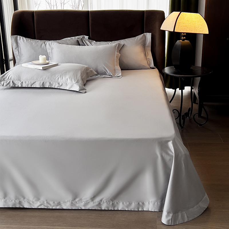 A-Class 50x50 Double-Strand Long-Staple Cotton Sateen Single Bed Sheet, Custom Sizes Available.