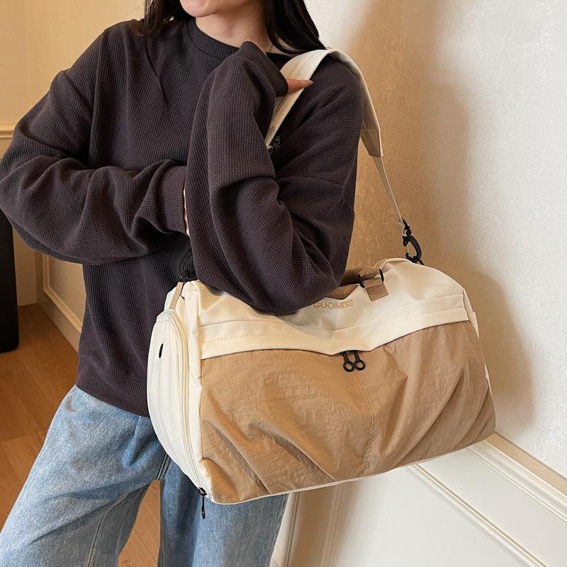 Large Capacity Handbag, Men's Dry Wet Separation Sports and Fitness Bag, High-end Sense, Short Distance Travel Bag, Women's Travel Luggage Bag