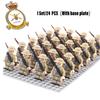 24 Pcs British Army Building Block Suit Model World War Ii Soldier Military