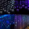 96 35m Led Icicle Hanging Curtain Window Light Fairy String Xmas Decors Home