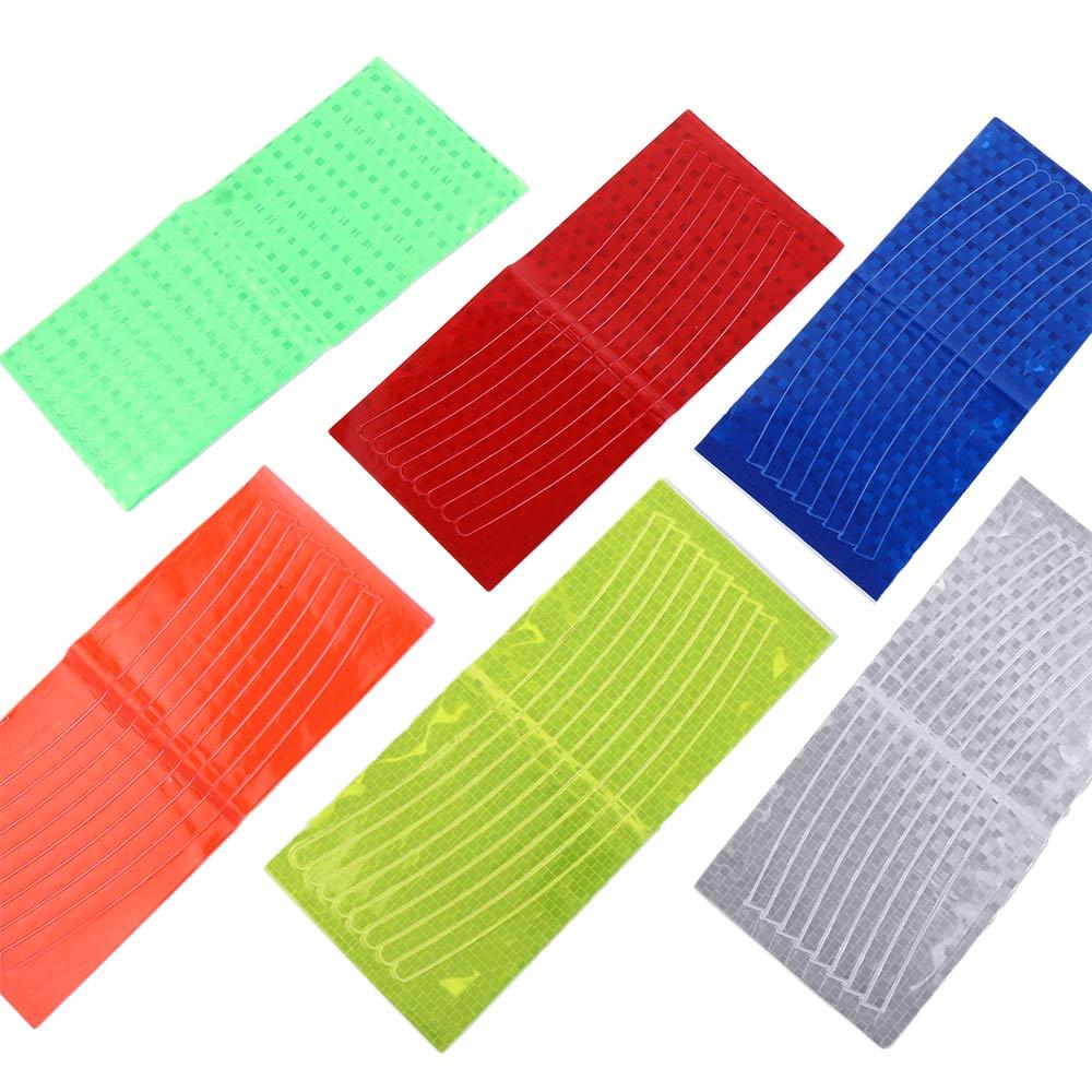 Bike Wheel Sticker Cycling MTB Bicycle Sticker Reflector Tape Reflective Strip Fluorescent