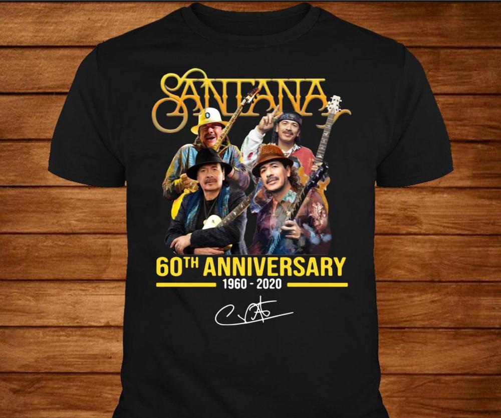 

HOT Carlos Santana - 60th Anniversary 1960-2020 Signature Thank You Unisex T-Shirt L