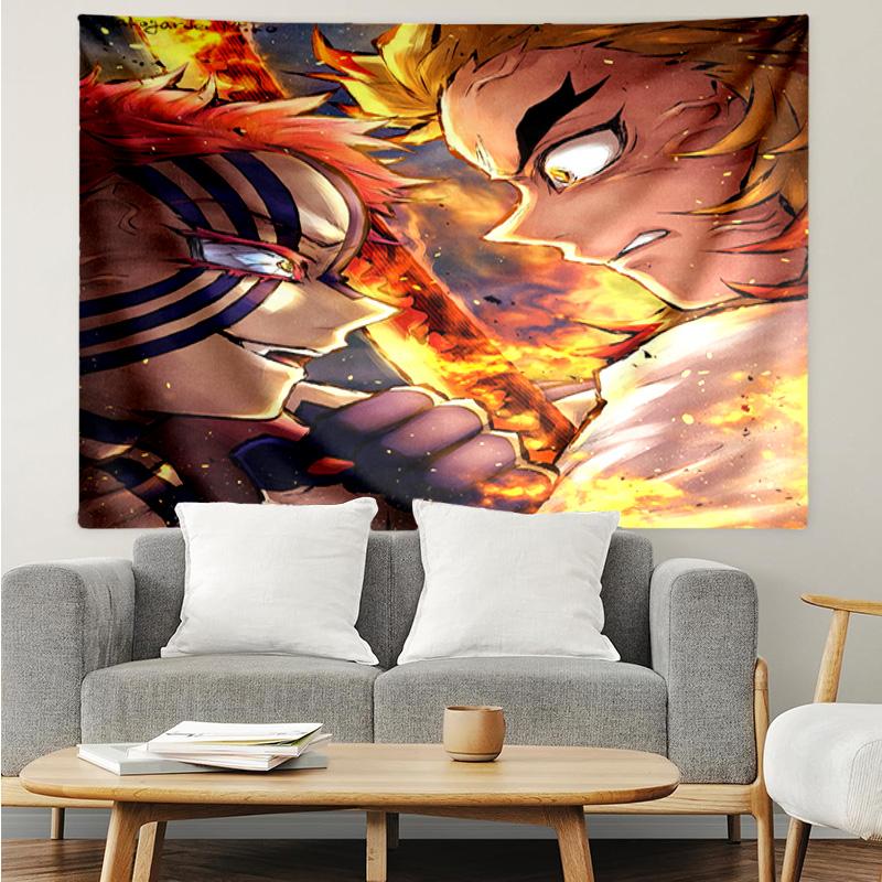 1PC Anime Samurai Warrior's Journey K-pop music group Tapestry Accessories for Bedroom,Livingroom, dormitory Room Wall Decor Fan Birthday Gifts