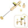 R410A R22 Valve Core Remover Installer Tool | with Dual Size SAE 1/4 & 5/16 Port & Brass Adapter, Valve Core Removal Tool for R410 R32 R22 R12 R407