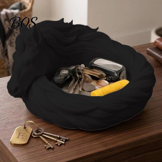 Headphone Storage Tray Catchall Bowl, Horse Elephant Fox Cat Shape Tray, Wide Groove Scratch-Proof Large Capacity Organizer, for Keys Headphones