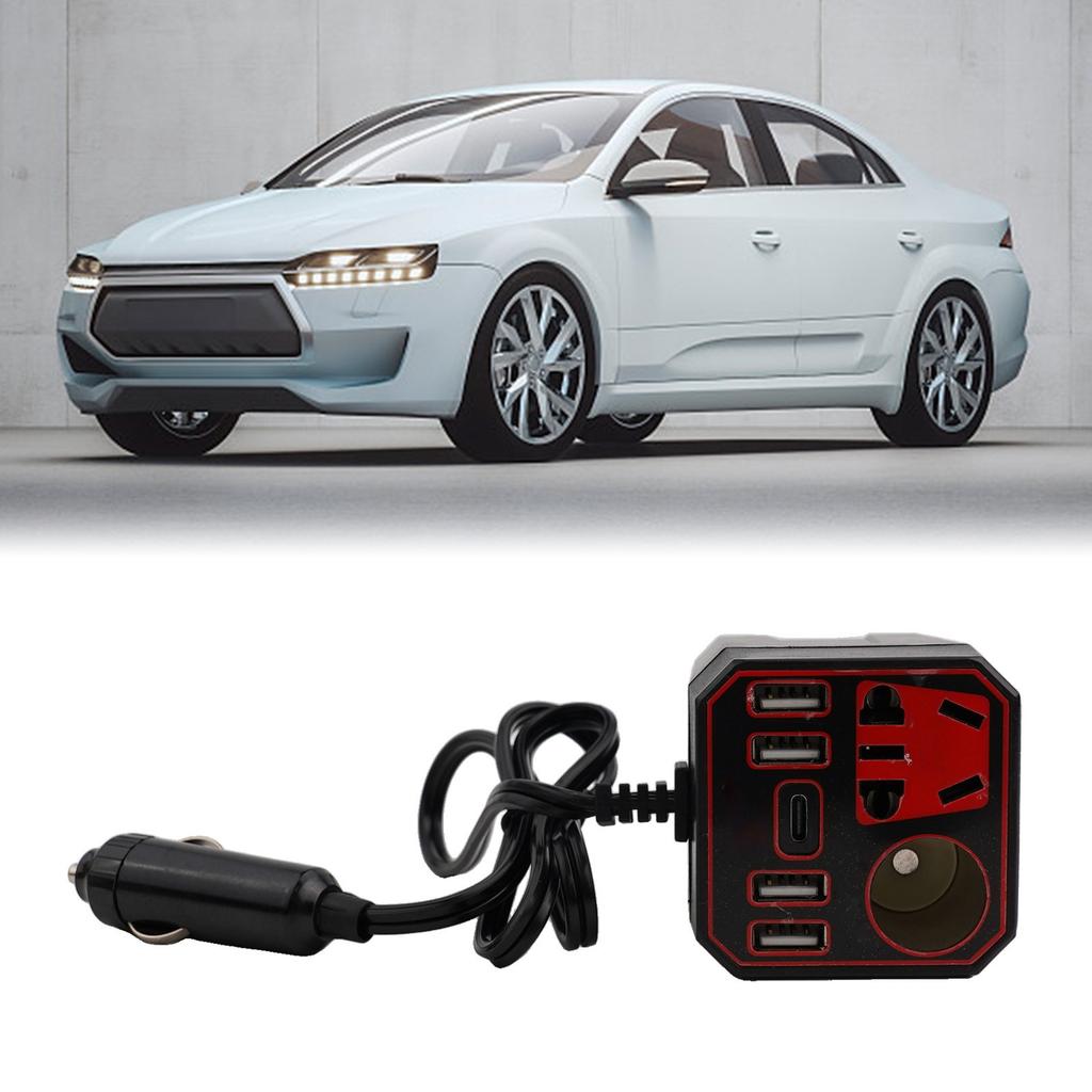 Car Power Inverter 200W 12V to DC220V Fast Charger for Home Devices