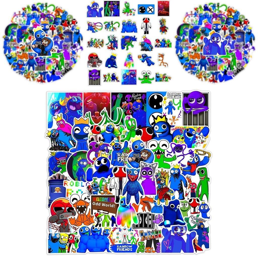 Colorful Roblox Rainbow Friends Stickers Waterproof Reusable For Luggage More!