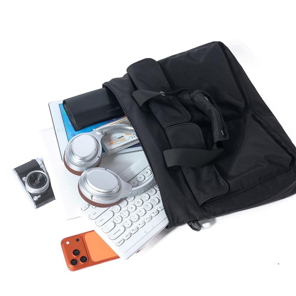 Large Capacity Tote Bag Fashionable Simplistic Single Shoulder Commuter Bag Casual Travel Nylon Men's Crossbody Bag