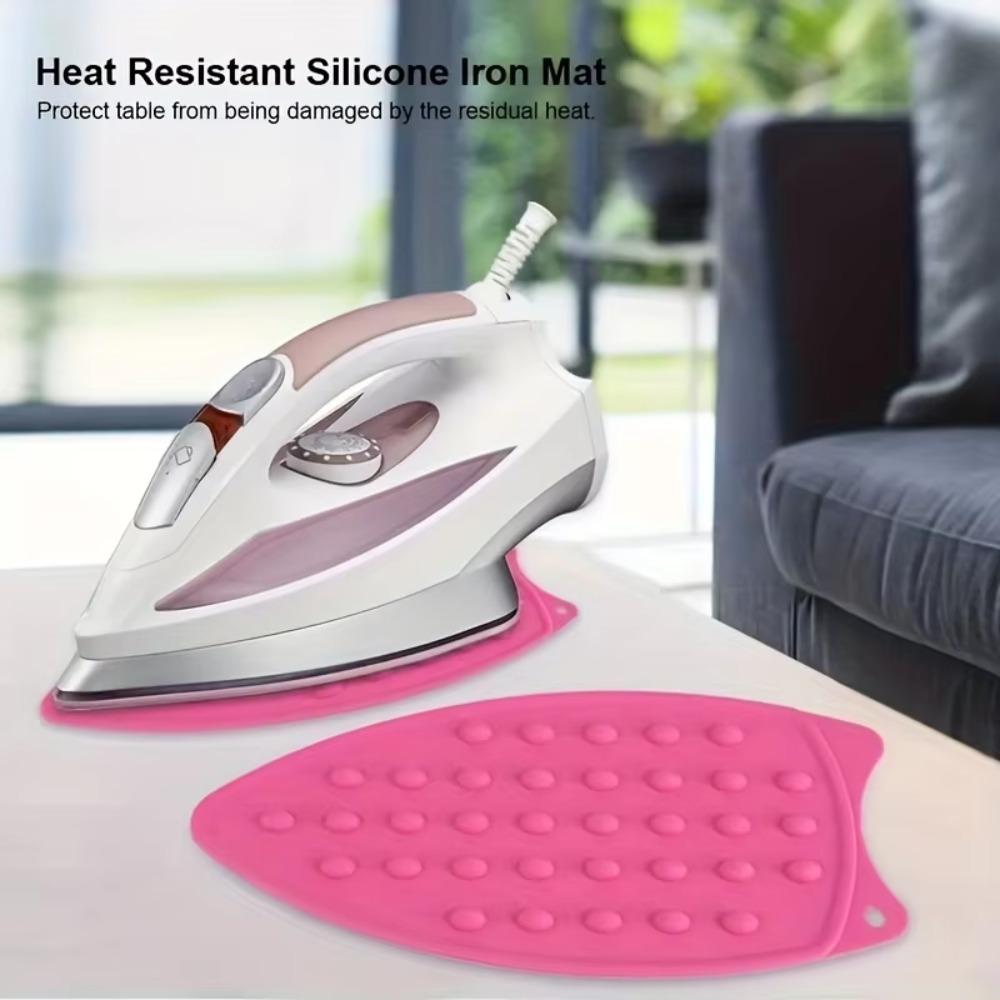 

2Pcs Thick Heat Insulation Pad Silicone Iron Rest Pads Creative Insulation Board Home жёлтый