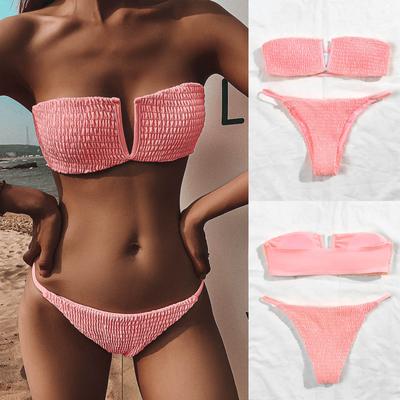 Women Lace Bikini Set Push Up Swimsuit Beachwear Padded Swimwear