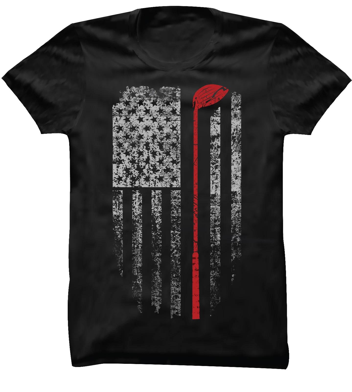 Vintage American Flag Golf Gift for Golfer Funny Golf Club T-T-shirt S