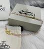 Empress Dowager Crystal Pink Diamond Saturn Necklace Bracelet - Ouyang Nana Celebrity Style