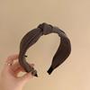 Luxurious Wide-Brimmed Headband for Women - Top Knot Design, Perfect for Autumn/Winter