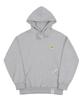 [Unisex] Flower Dot Embroidery Hoodie_Gray