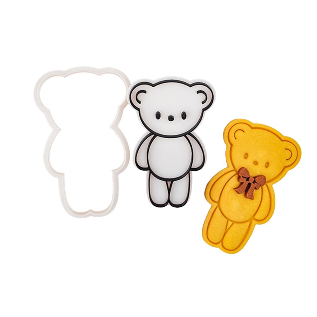 Plastic Biscuits Molds Cookie Stamp Cartoon Animals Cookie Cutter Fondant Cake Molds Kitchen Pastry Baking Tool