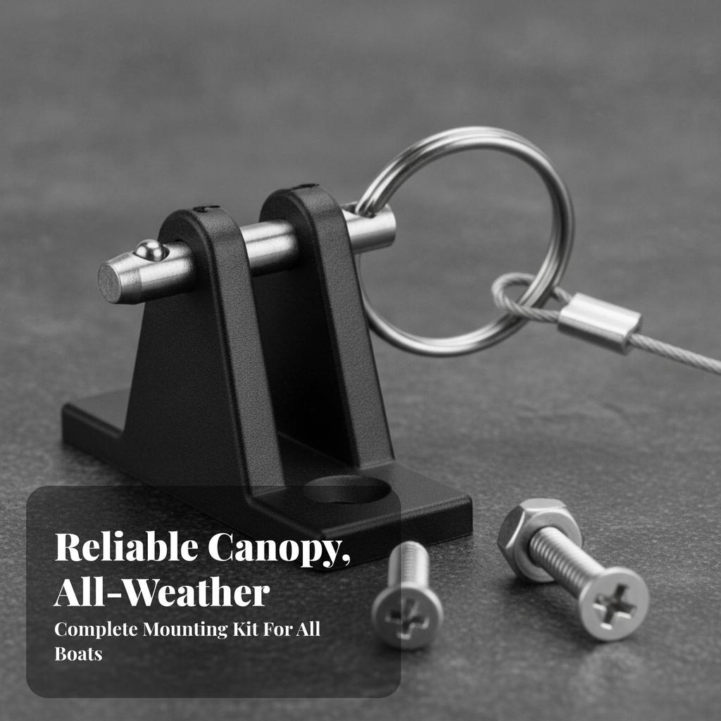 Deck Hinge Mount with Quick-Release Pin Heavy Duty for Boaters