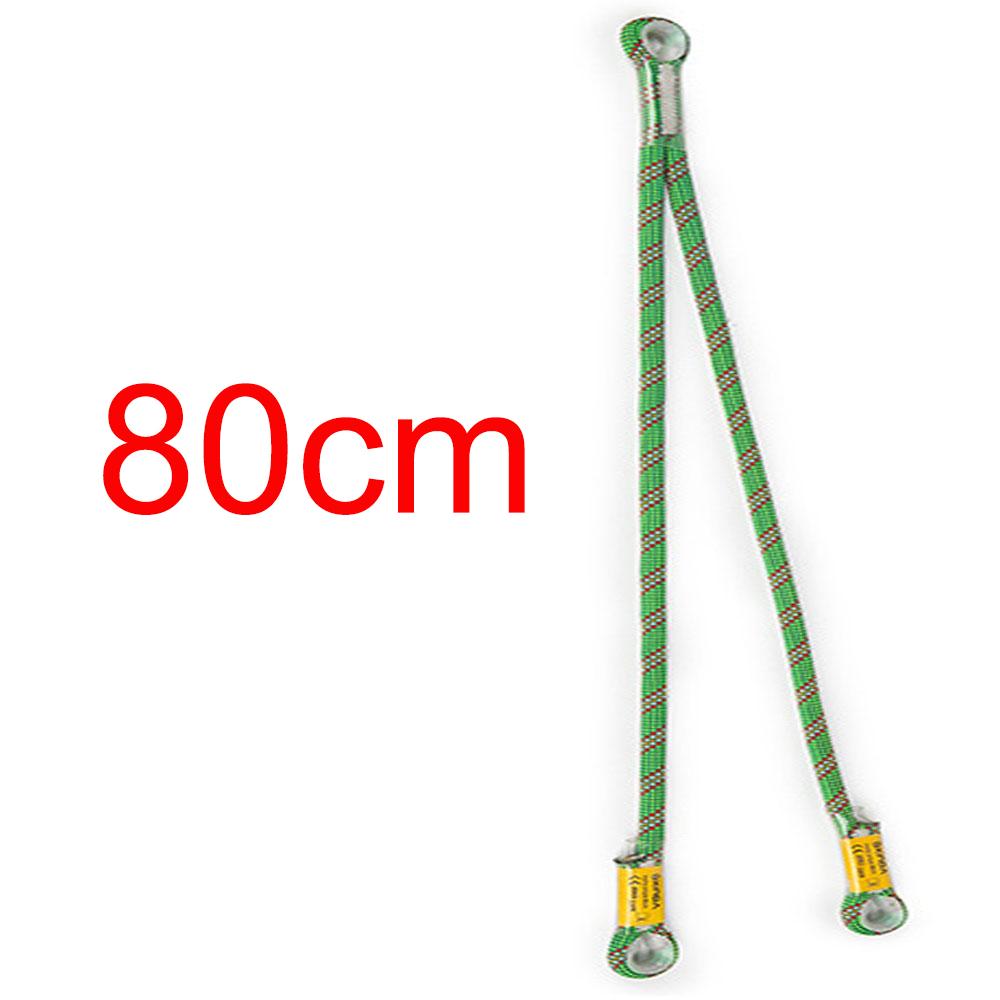 22kn Braided Prusik Cord Loop Sewn Eye To Eye Y V Shaped Rescue Fall Protection Safety Lanyard Protection Point