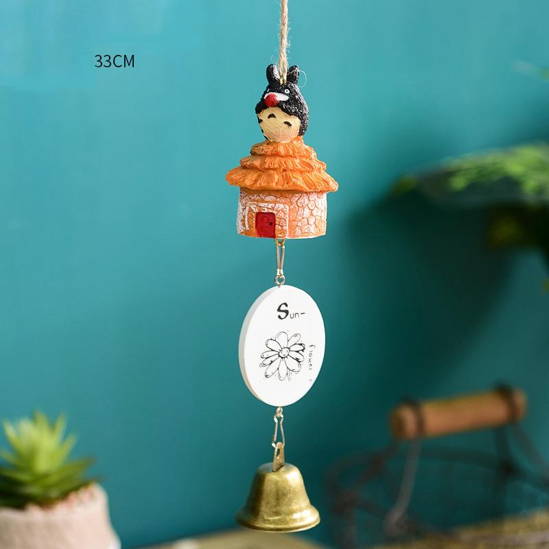 Japanese Style Outdoor Wind Chime Ornaments Balcony Room Indoor Jingle Door Pendant Healing Style High-End Bell