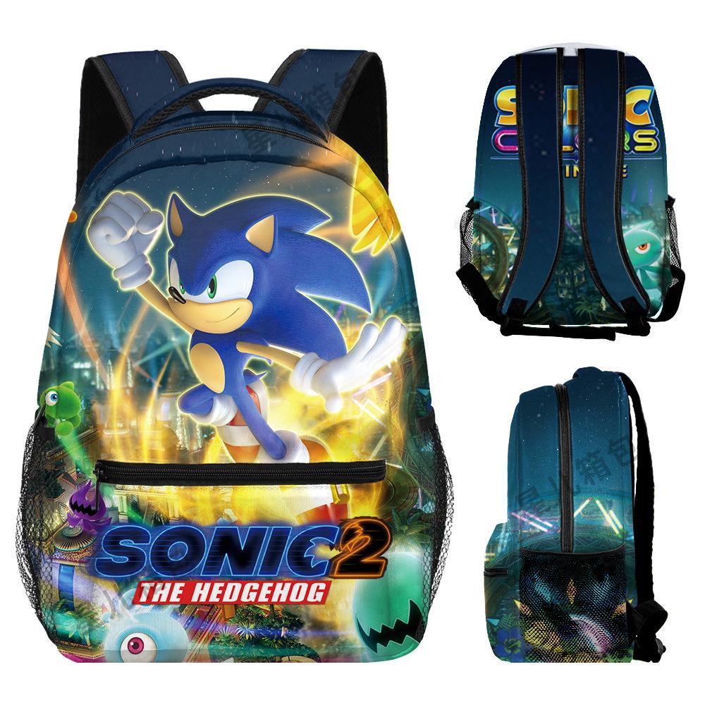 School Bag Elementary School Student Animation Backpack Cartoon School Bag 3D Digital Color Printing Oxford Cloth Backpack