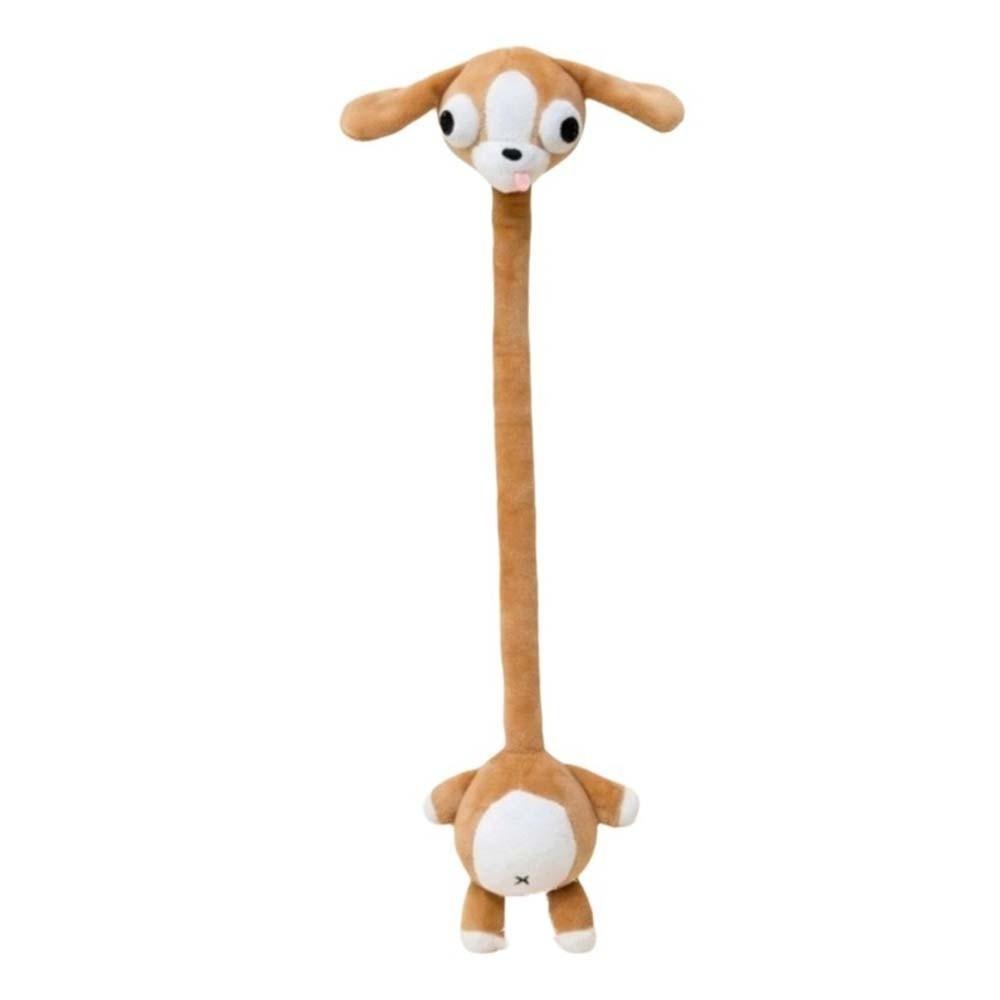 Funny Design Long Neck Key Chain Cartoon Panda Cat Dog Bag Pendant Creative Gift Monkey Pink Pig Pendant Strap Accessory