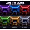 1-30M USB RGB LED Light Strip with 24 Key Remote, Adjustable Color, Easy Installation, Bedroom Party Holiday Wedding Decorations