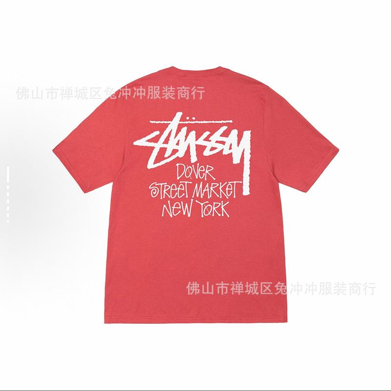 2025 new STU three standards complete spring and summer new tide brand classic cruise printed letters men and women with the same short sleeves