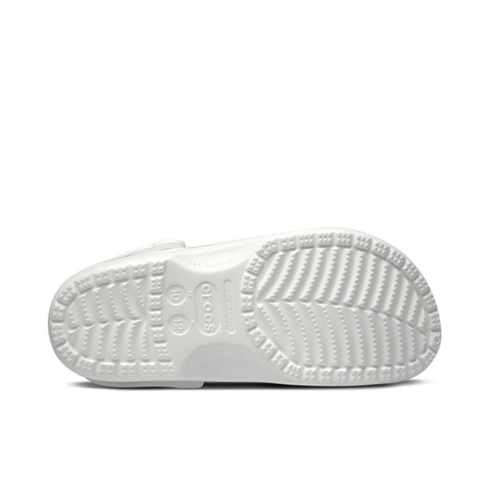 Crocs Classic clog Silver Butterfly Bead Curtain Niche Design Travel Beach Fashion Trend EVA Hole Shoes Unisex White