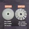 For ROTOR Fan Blade Replacement for Cutting Machine For 4100 and For 110 Marble Machine Impeller with 30 Blades