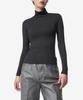 COURREGES Techno Mock Neck Long Sleeve Top - Black / 323Jto182Js00169999