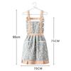 1Pcs New With Waistband Japanese Apron Baking Florist Housework Kitchen Cooking Aprons Cross Back Maid Dress Apron Women