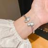 Butterfly Jewelry Open Cuff Bracelet With Electroplated Copper For Fashion Women