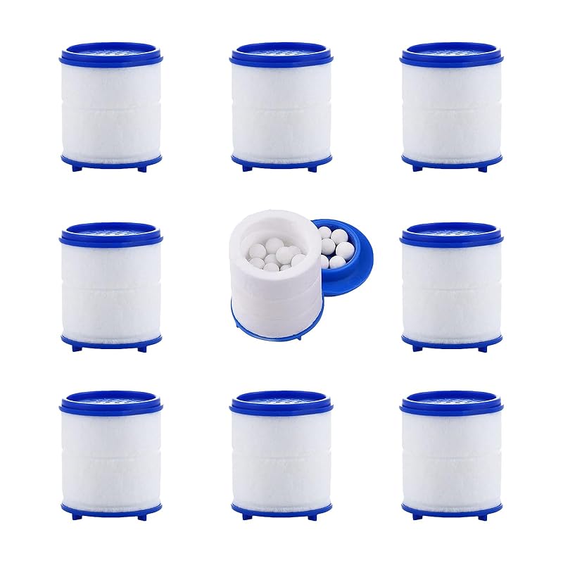 5 Pack Sink Water Faucet Filter Cartridge Replacements,Sink Water Filter Replacement Cartridge,Faucet Water Filter, Removes Chlorine Fluoride Heavy