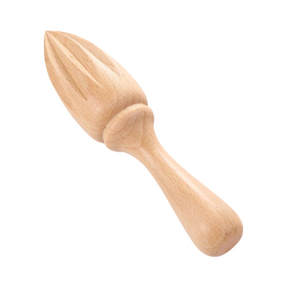

Eco-friendly Hand Held Wooden Cone Shape Lemon Juice Extractor Lemon Squeezer Manual Fruit Juicer Kitchen Tools Citrus Reamer светло-серый